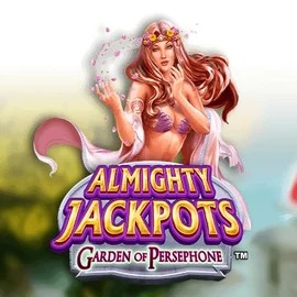 Almighty Jackpots: Garden of Persephone casino game by Novomatic – featured logo at Casina Casino