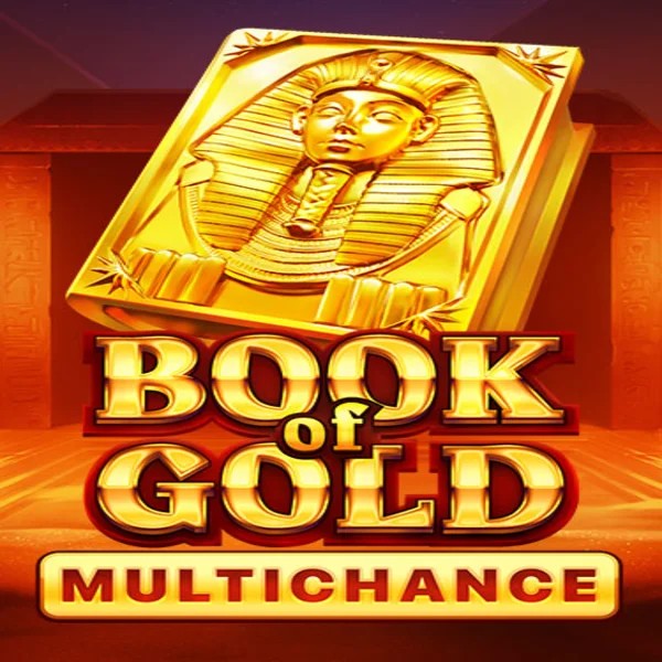 Book of Gold Multichance online game logo by Playson on casinacasinoo.eu