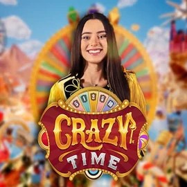 Crazy Time slot icon by Evolution, available at Casina Casino