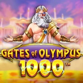 Slots logo of Gates of Olympus 1000 from Pragmatic Play at Casina Casino