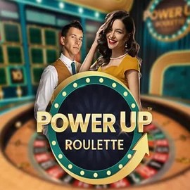 Official Live Casino logo: PowerUP Roulette by Pragmatic Play at Casina Casino