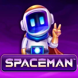 Spaceman online game logo by Pragmatic Play on casinacasinoo.eu