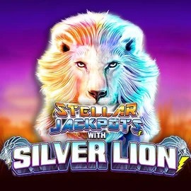 Stellar Jackpots with Silver Lion casino game by Lightning Box Game – featured logo at Casina Casino