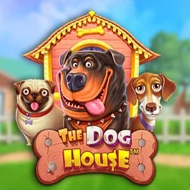 The Dog House slot logo by Pragmatic Play at Casina Casino